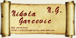 Nikola Garčević vizit kartica
